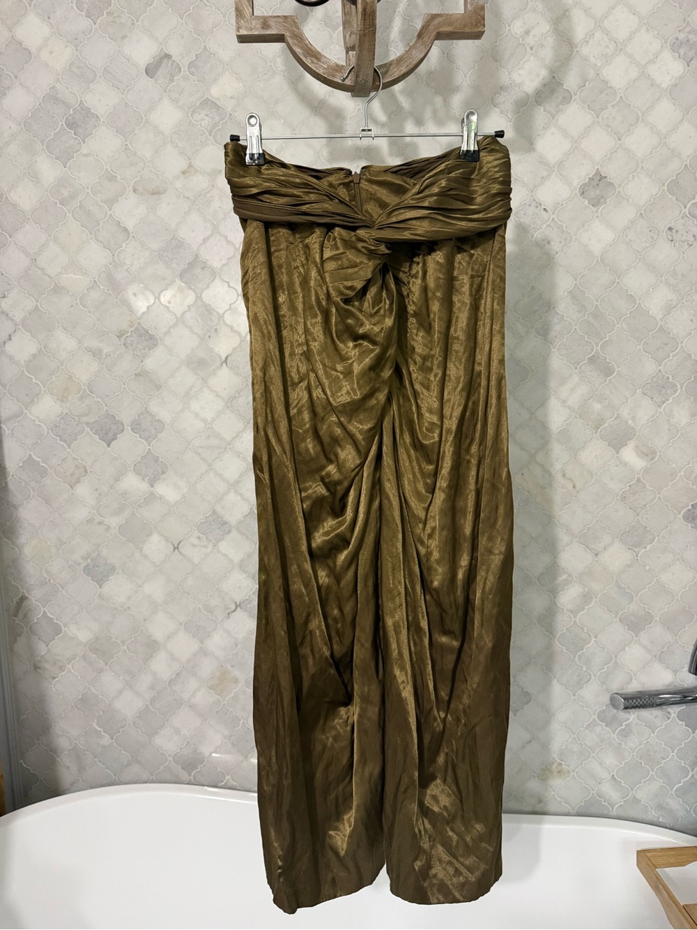 Vince Twist-Front Draped Maxi Skirt size 4